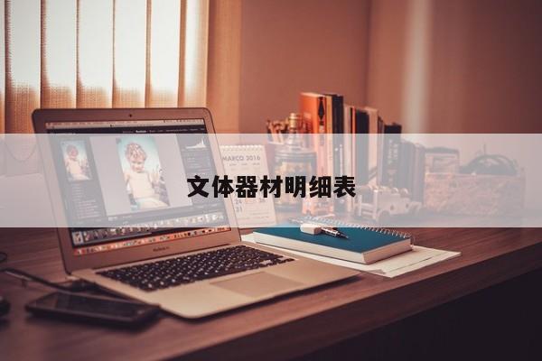 文體器材明細(xì)表